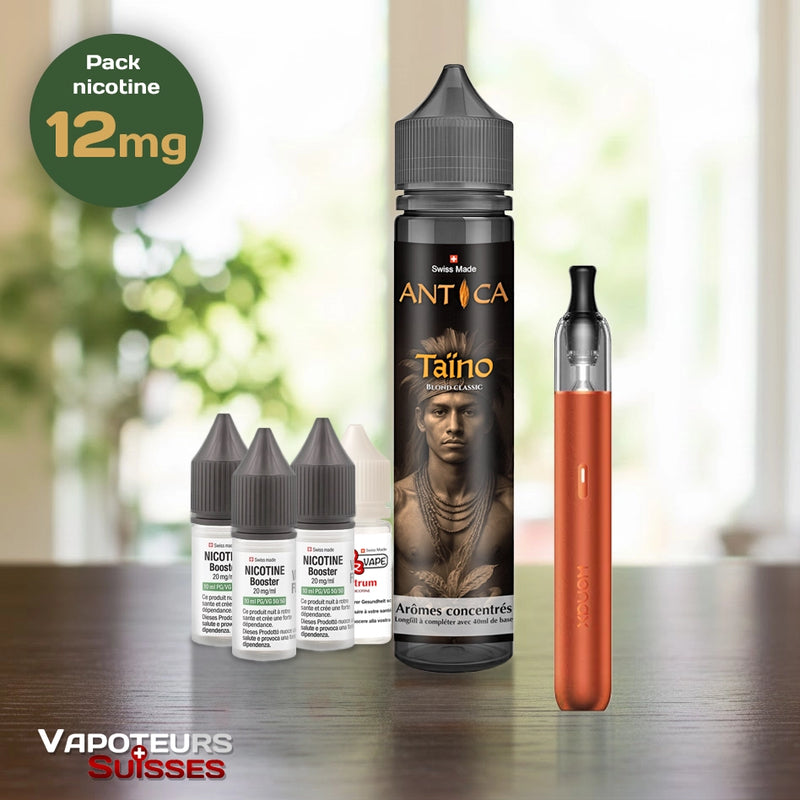 Laden Sie das Bild in Galerie -Viewer, Pack débutant 22 - 12mg - Embout Rond - Tabac