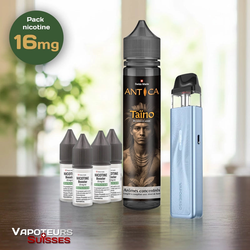 Laden Sie das Bild in Galerie -Viewer, Pack débutant 12 - 16mg - Embout Plat - Tabac