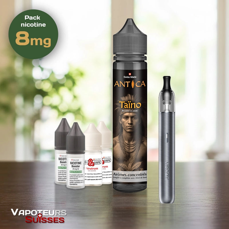 Laden Sie das Bild in Galerie -Viewer, Pack débutant 2 - 8mg - Embout Rond - Tabac