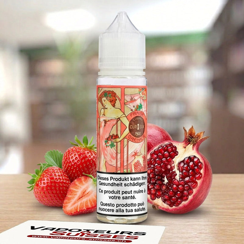 Carica immagine in Galleria Viewer, E-liquide Curieux Végétol Fraise Grenade 50 ml - Vapoteurs Suisses