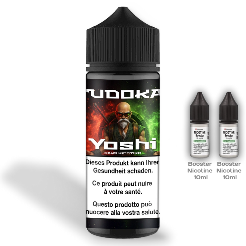 Chargez l'image dans la visionneuse de la galerie, E-liquide Tudokai Yoshi 100 ml, étui - Vapoteurs Suisses