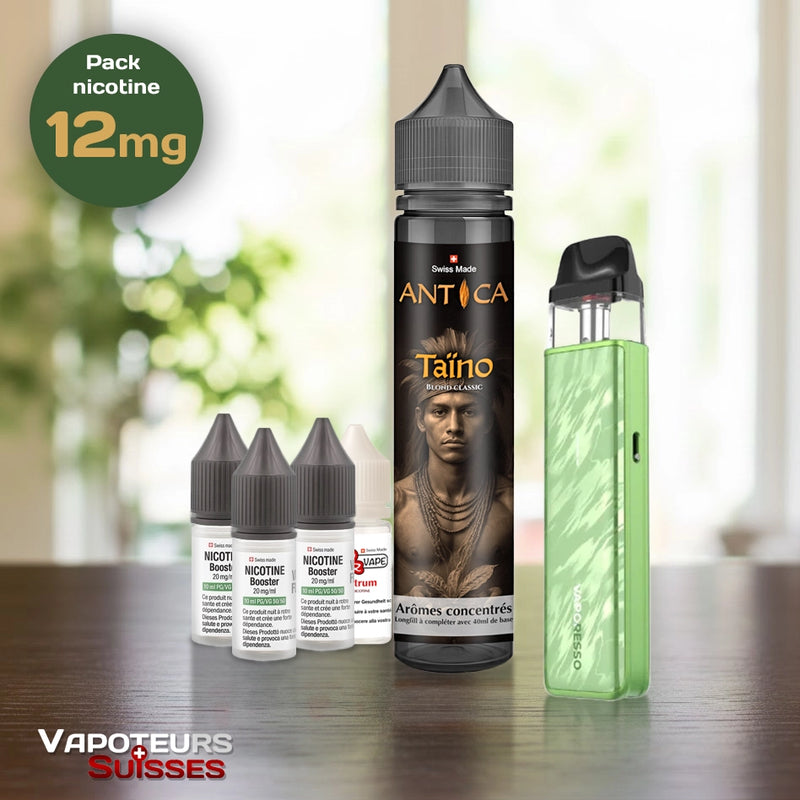 Laden Sie das Bild in Galerie -Viewer, Pack débutant 24 - 12mg - Embout Plat - Tabac
