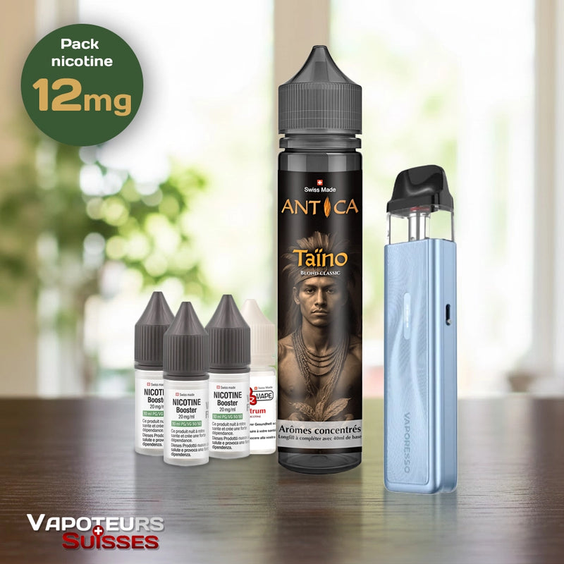 Laden Sie das Bild in Galerie -Viewer, Pack débutant 8 - 12mg - Embout Plat - Tabac
