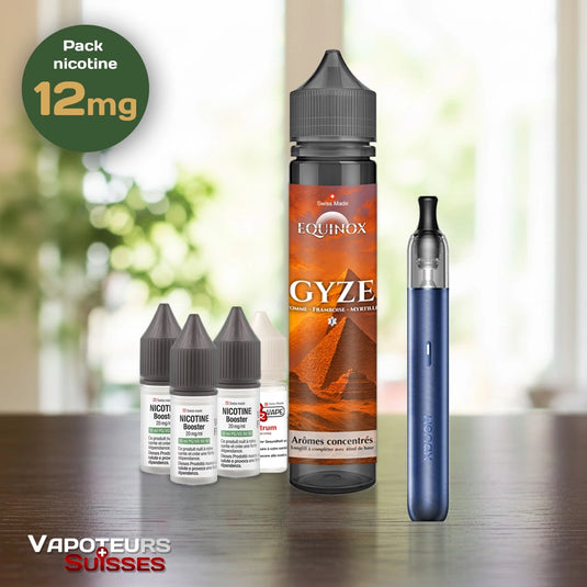 Pack débutant 21 - 12mg - Embout Rond - Fruitée