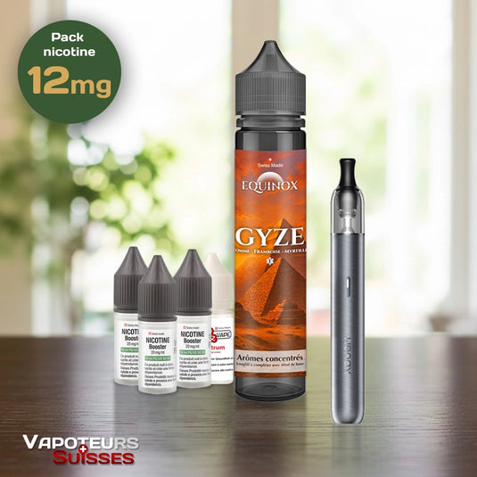 Pack débutant 5 - 12mg - Embout Rond - Fruitée