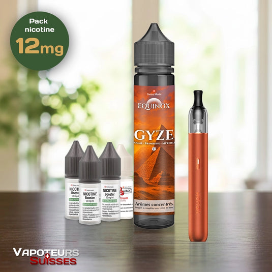 Pack débutant 21 - 12mg - Embout Rond - Fruitée