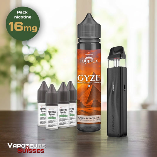 Pack débutant 11 - 16mg - Embout Plat - Fruitée