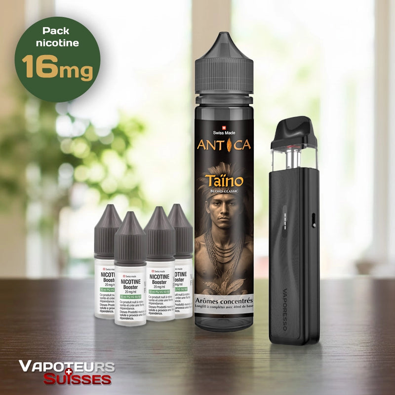 Laden Sie das Bild in Galerie -Viewer, Pack débutant 12 - 16mg - Embout Plat - Tabac
