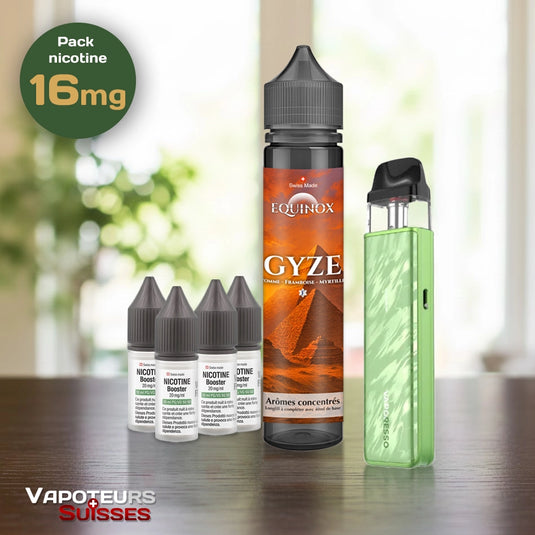 Pack débutant 11 - 16mg - Embout Plat - Fruitée