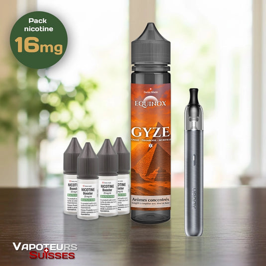 Pack débutant 9 - 16mg - Embout Rond - Fruitée