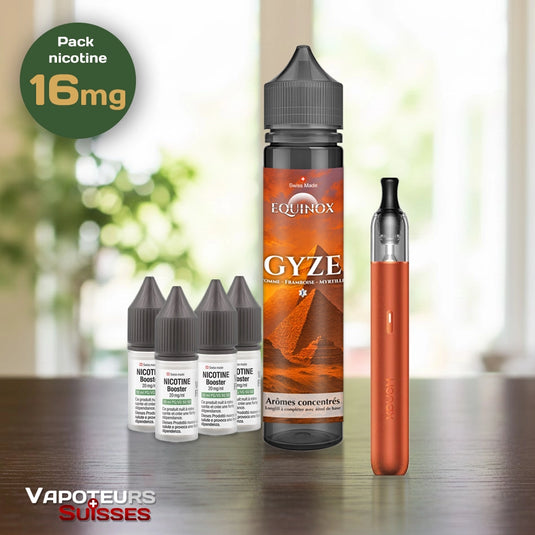 Pack débutant 9 - 16mg - Embout Rond - Fruitée