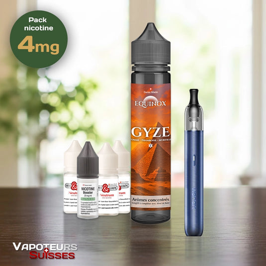 Pack débutant 13 - 4mg - Embout Rond - Fruitée