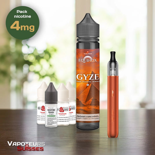 Pack débutant 13 - 4mg - Embout Rond - Fruitée