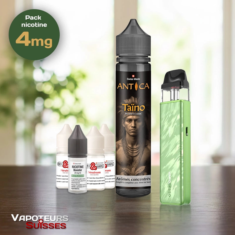 Laden Sie das Bild in Galerie -Viewer, Pack débutant 16 - 4mg - Embout Plat - Tabac
