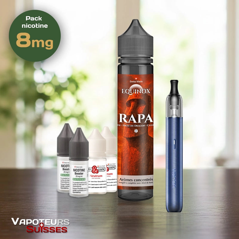 Laden Sie das Bild in Galerie -Viewer, Pack débutant 1 - 8mg - Embout plat - Fruité
