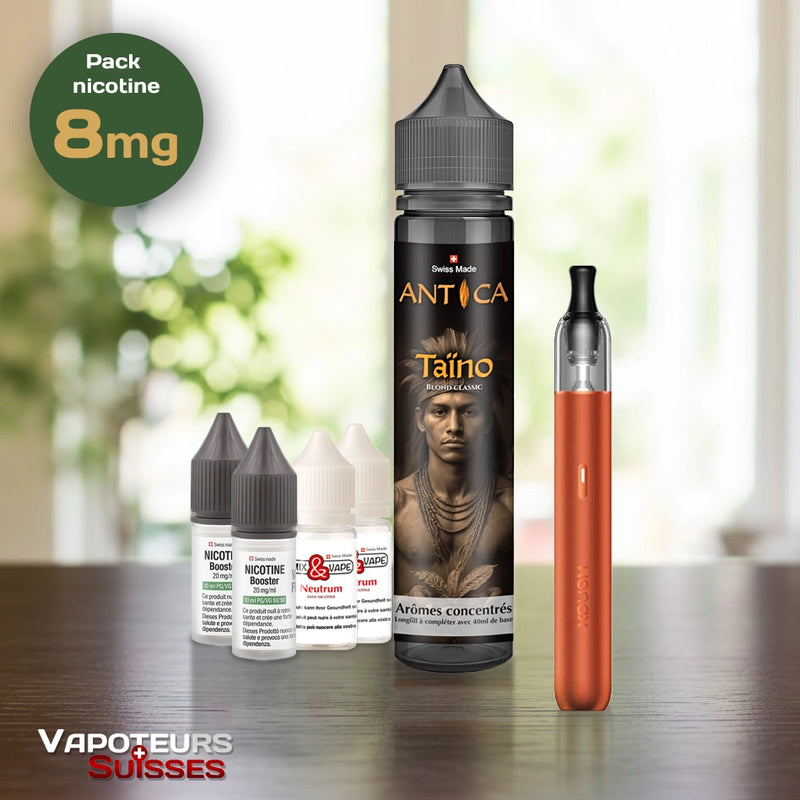 Laden Sie das Bild in Galerie -Viewer, Pack débutant 2 - 8mg - Embout Rond - Tabac
