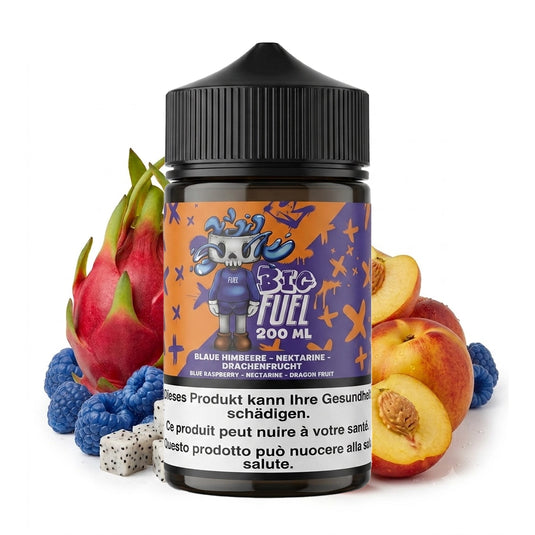 E-liquide | Big Fuel "Framboise Bleue Nectarine Fruit du Dragon" 200ml