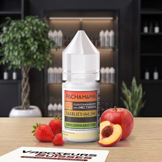 Arôme DiY Pacha Mama Fuji Apple Strawberry Nectarine 30 ml - Vapoteurs Suisses