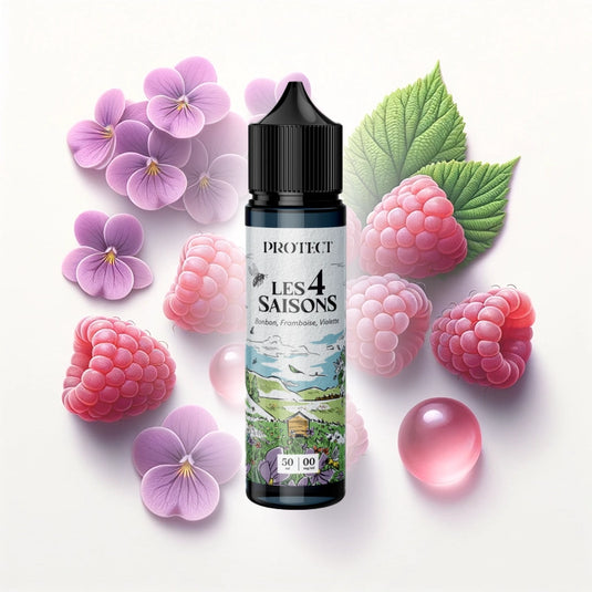 E-liquide | Les 4 saisons "Bonbon -  Framboise - Violette" 50ml