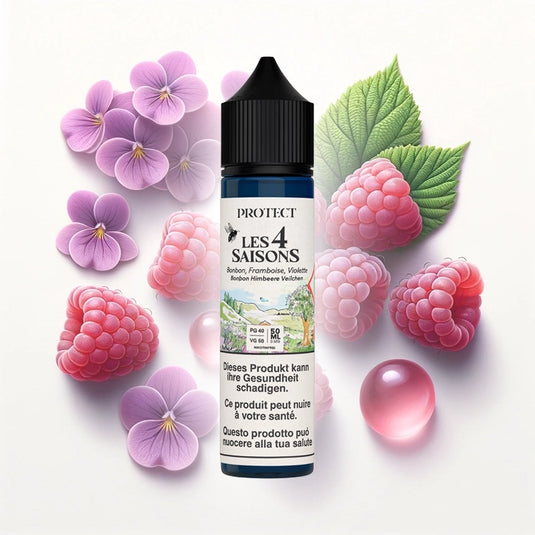 E-liquide | Les 4 saisons "Bonbon - Framboise - Violette" 50ml Vapoteurs Suisses E-liquide | Les 4 saisons "Bonbon - Framboise - Violette" 50ml Vapoteurs Suisses