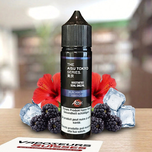 E-liquide Aisu Tokyo Series Blackberry Hibiscus 50 ml - Vapoteurs Suisses