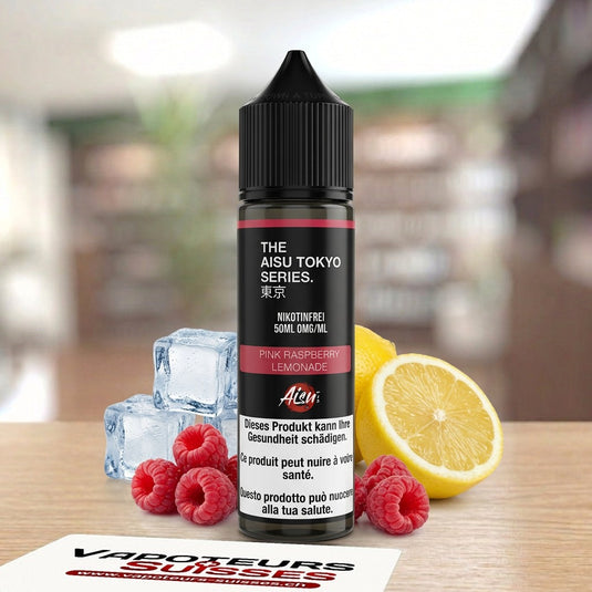 E-liquide Aisu Tokyo Series Pink Raspberry Lemonade 50 ml - Vapoteurs Suisses