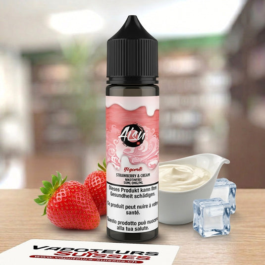 E-liquide Aisu Yogurato Strawberry & Cream 50 ml - Vapoteurs Suisses
