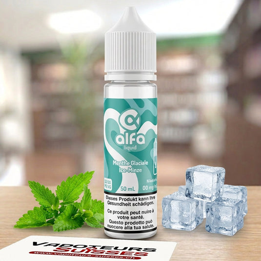 E-liquide Alfa Menthe Glaciale 50ml – Vapoteurs Suisses