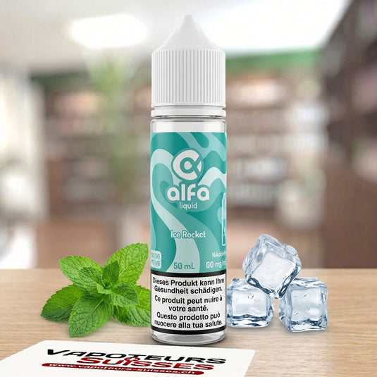 E-liquide Alfa Menthe Ice Rocket 50ml – Vapoteurs Suisses