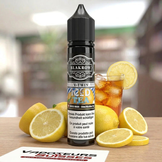 E-liquide Iced Tea Citron 50 ml Blakrow - Vapoteurs Suisses