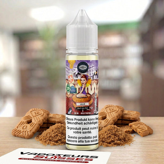 E-liquide Curieux Lille 50ml – Vapoteurs Suisses