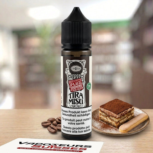 E-liquide Curieux Dessert Tiramisu 50ml – Vapoteurs Suisses
