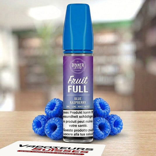 E-liquide Dinner Lady Fruit Full Framboise Bleu 50 ml - Vapoteurs Suisses
