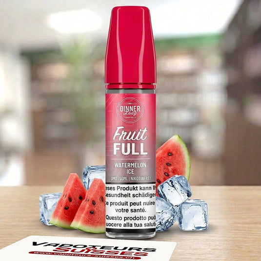 E-liquide Dinner Lady Fruit Full Watermelon Ice 50 ml - Vapoteurs Suisses