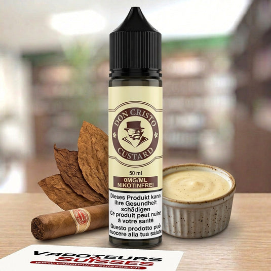 E-liquide Don Cristo Custard 50ml – Vapoteurs Suisses