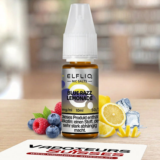 E-liquide ElfLiq Blue Razz Lemonade 10 ml - Vapoteurs Suisses