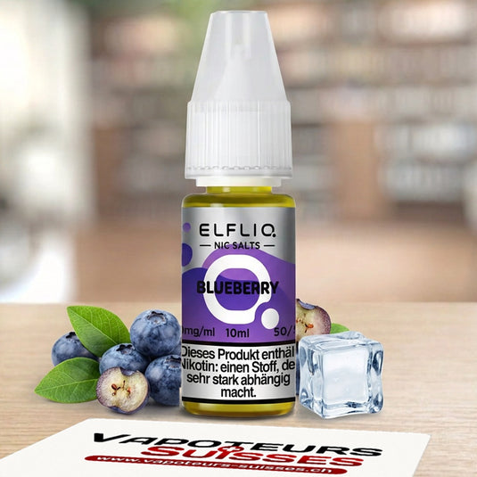 E-liquide ElfLiq Blueberry 10 ml - Vapoteurs Suisses