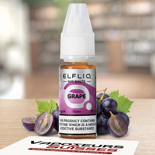 E-liquide ElfLiq Grape 10 ml - Vapoteurs Suisses