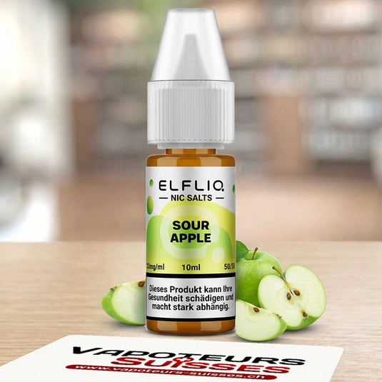 E-liquide ElfLiq Sour Apple 10 ml - Vapoteurs Suisses