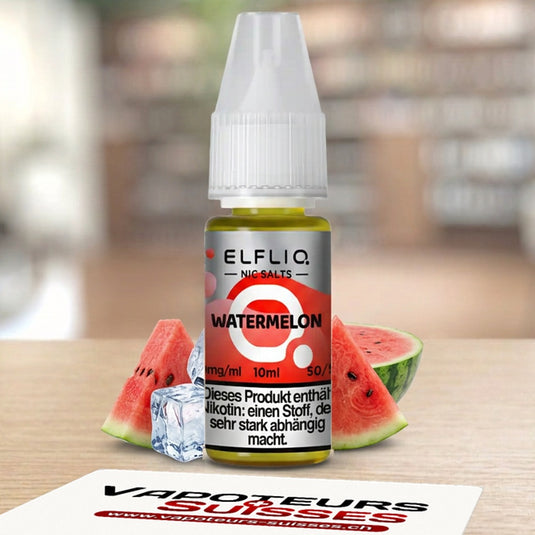 E-liquide ElfLiq Watermelon 10 ml - Vapoteurs Suisses