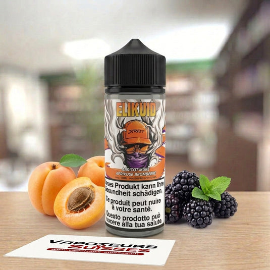 E-liquide Elikuid Abricot Mûre 100ml – Vapoteurs Suisses