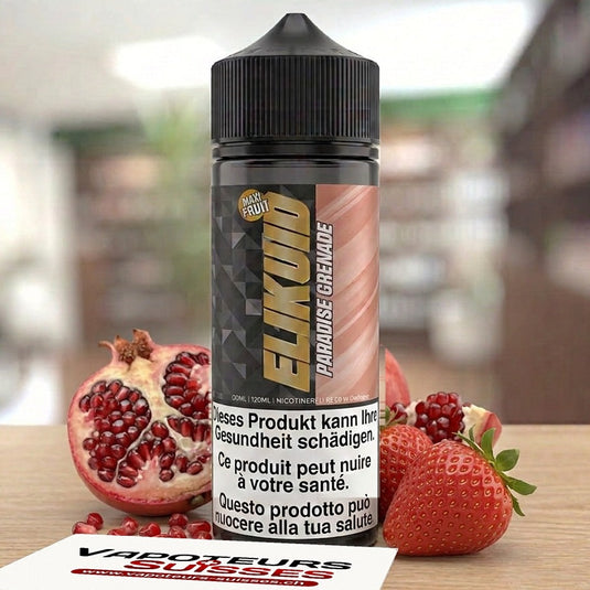 E-liquide Elikuid Maxi Fruit Paradise Grenade 100 ml - Vapoteurs Suisses