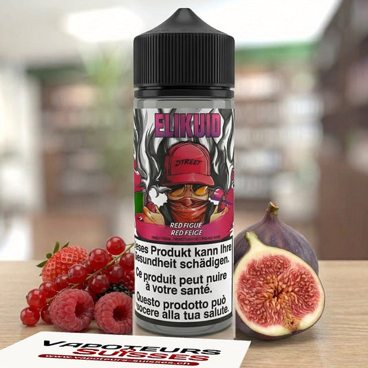 E-liquide Elikuid Red Figue 100 ml - Vapoteurs Suisses
