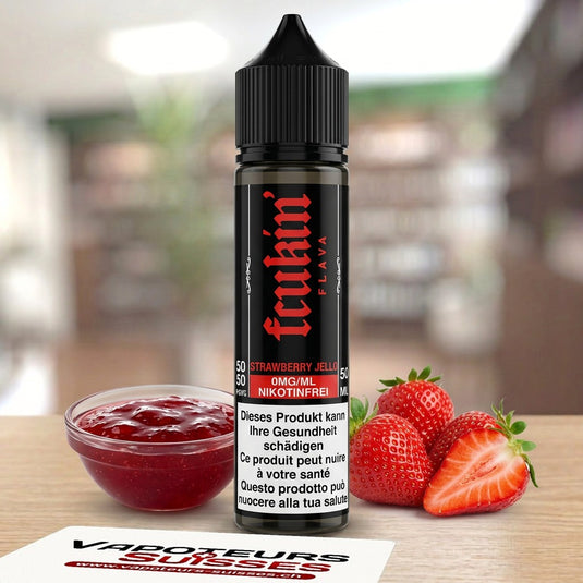 E-liquide Fcukin' Flava Strawberry Jello 50ml – Vapoteurs Suisses