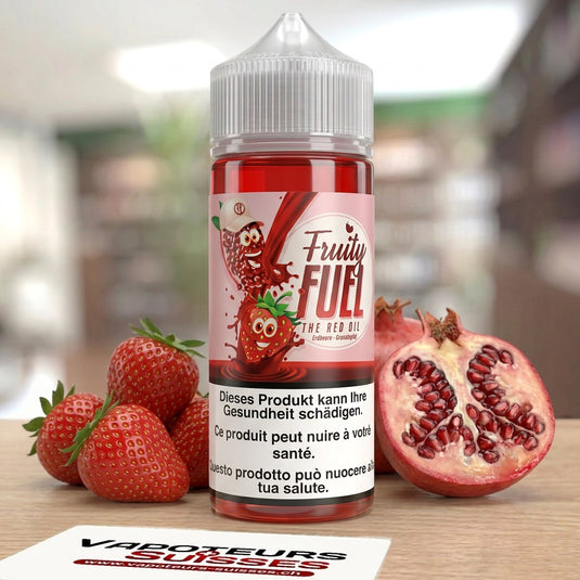 E-liquide Fruity Fuel The Red Oil 100ml – Vapoteurs Suisses