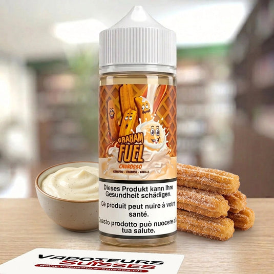 E-liquide Graham Fuel Churosso 100 ml - Vapoteurs Suisses