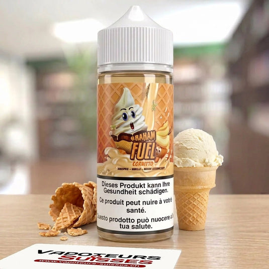 E-liquide Graham Fuel Cornitto 100 ml - Vapoteurs Suisses