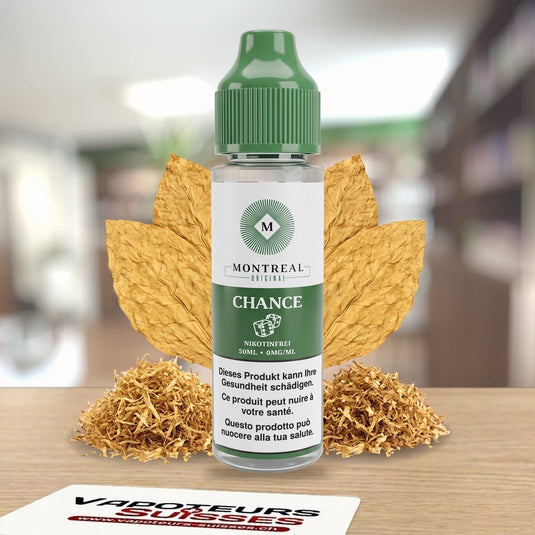 E-liquide Montreal Original Chance 50 ml – classic américain, tabac blond aux notes grillées