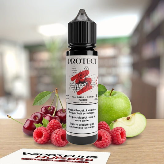 E-liquide Protect Framboise Cerise Pomme 50 ml – fruits rouges et pomme