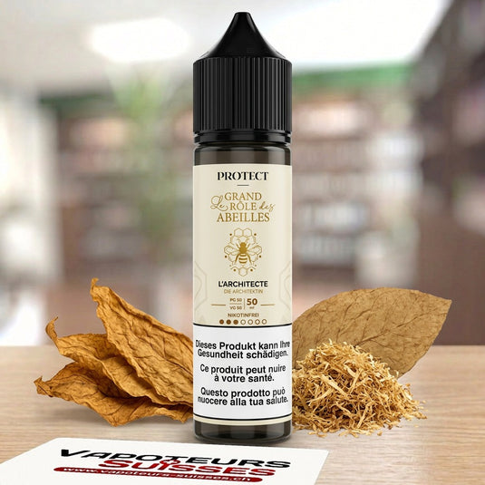 E-liquide Protect Le Grand Rôle des Abeilles L'Architecte 50ml – Vapoteurs Suisses